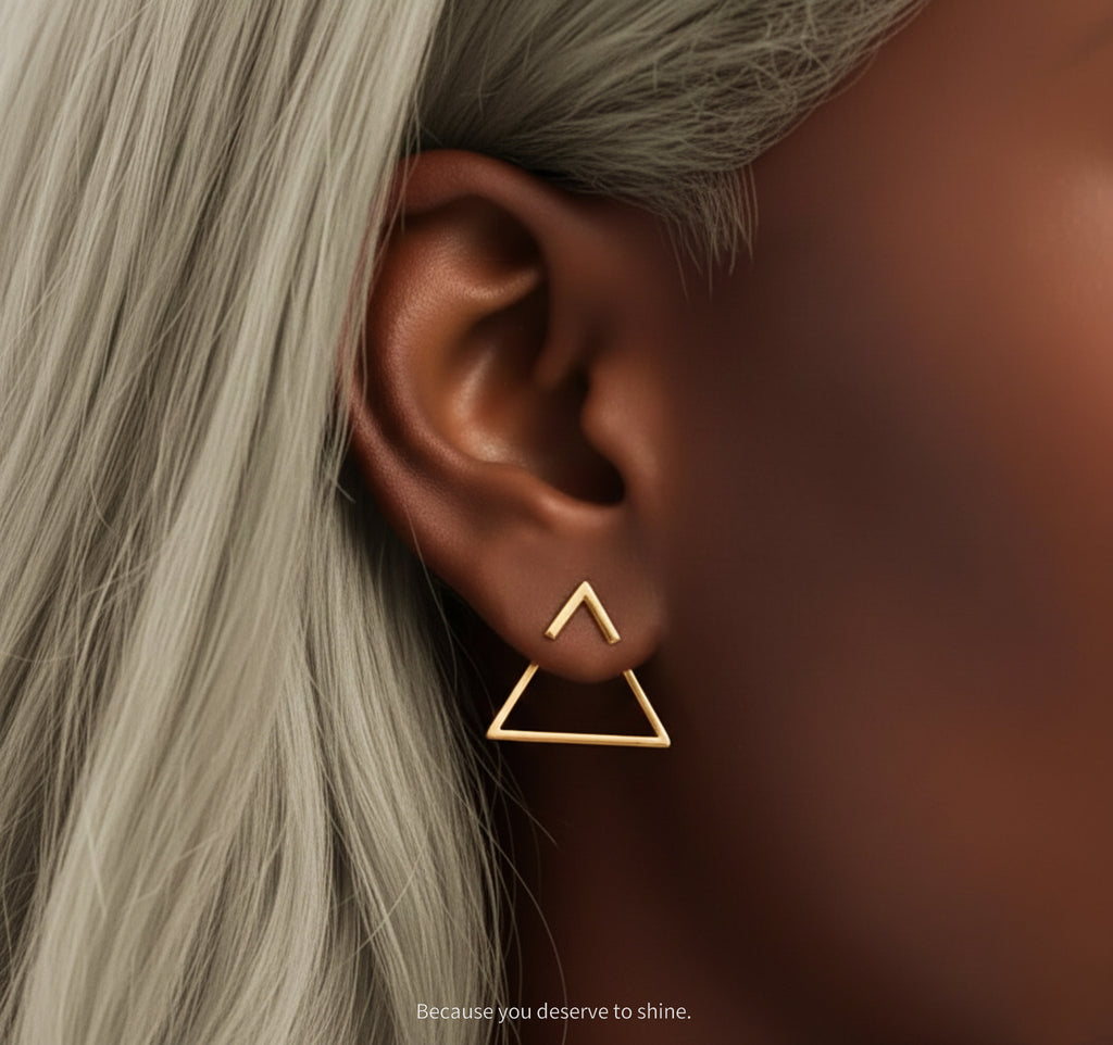 The Double-Triangle Modern Earrings