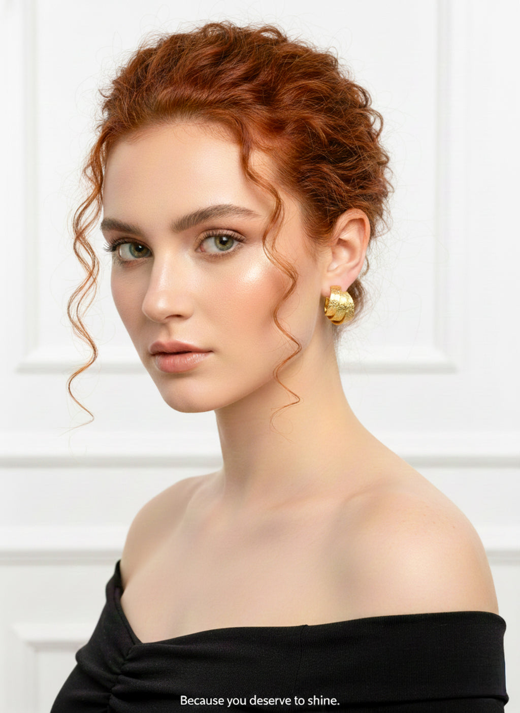 Textured Triple Huggie Earrings