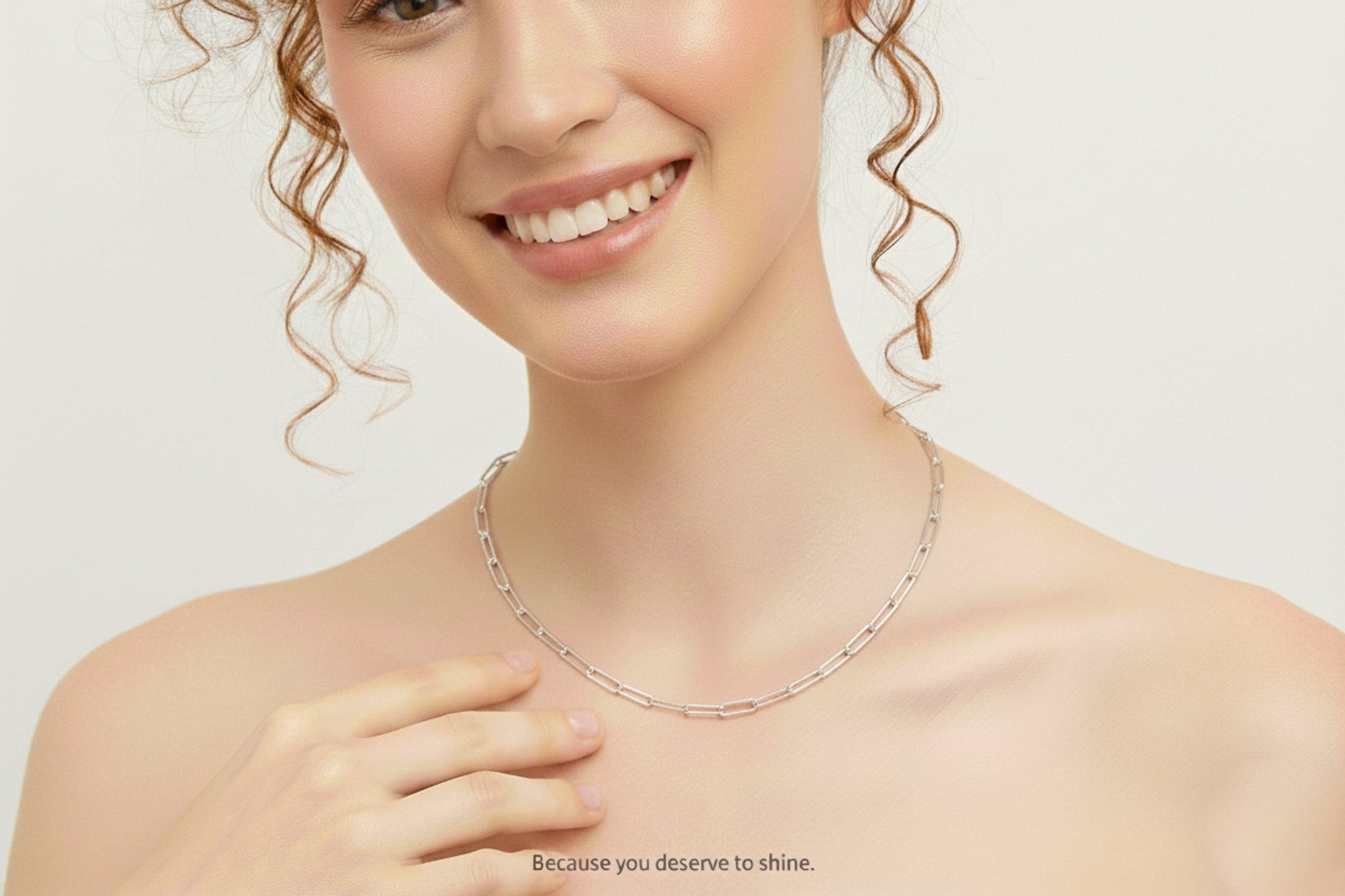 Modern Classic Silver Finish Rectangular Link Chain