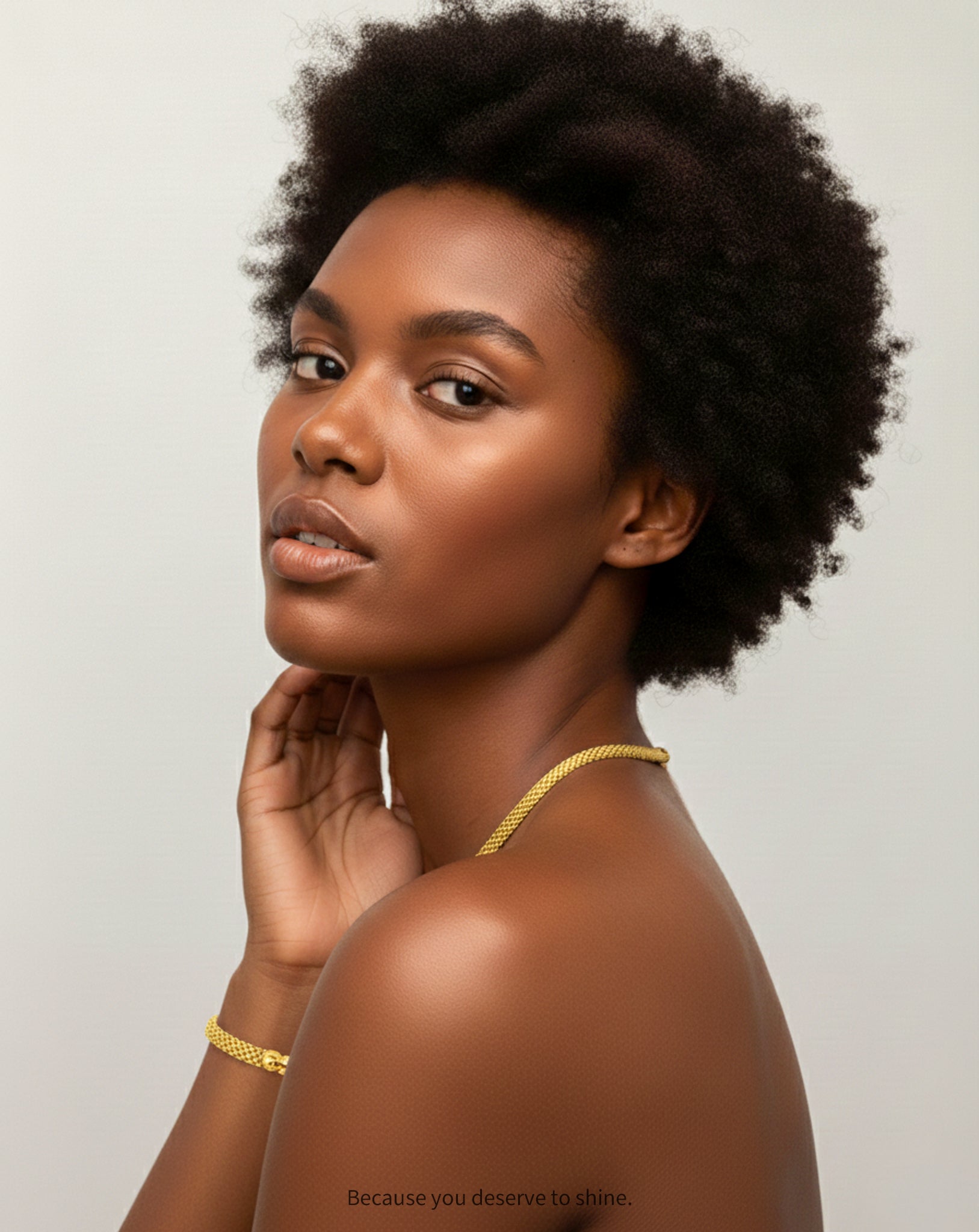 18K Gold Plated Herringbone Chain Bracelet- Dainty & Elegant