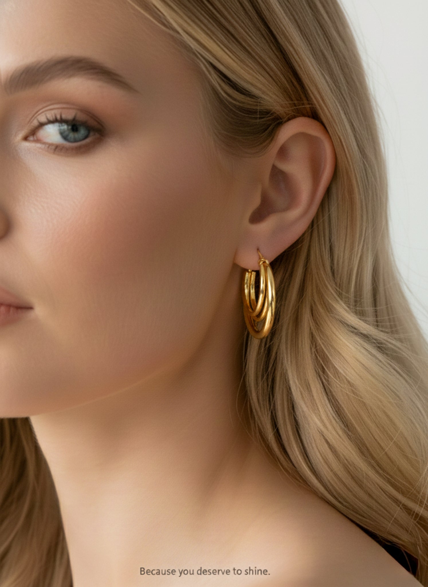 Minimalist Double Layer Hoops