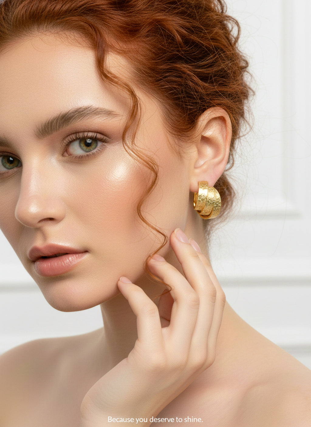 Textured Triple Huggie Earrings