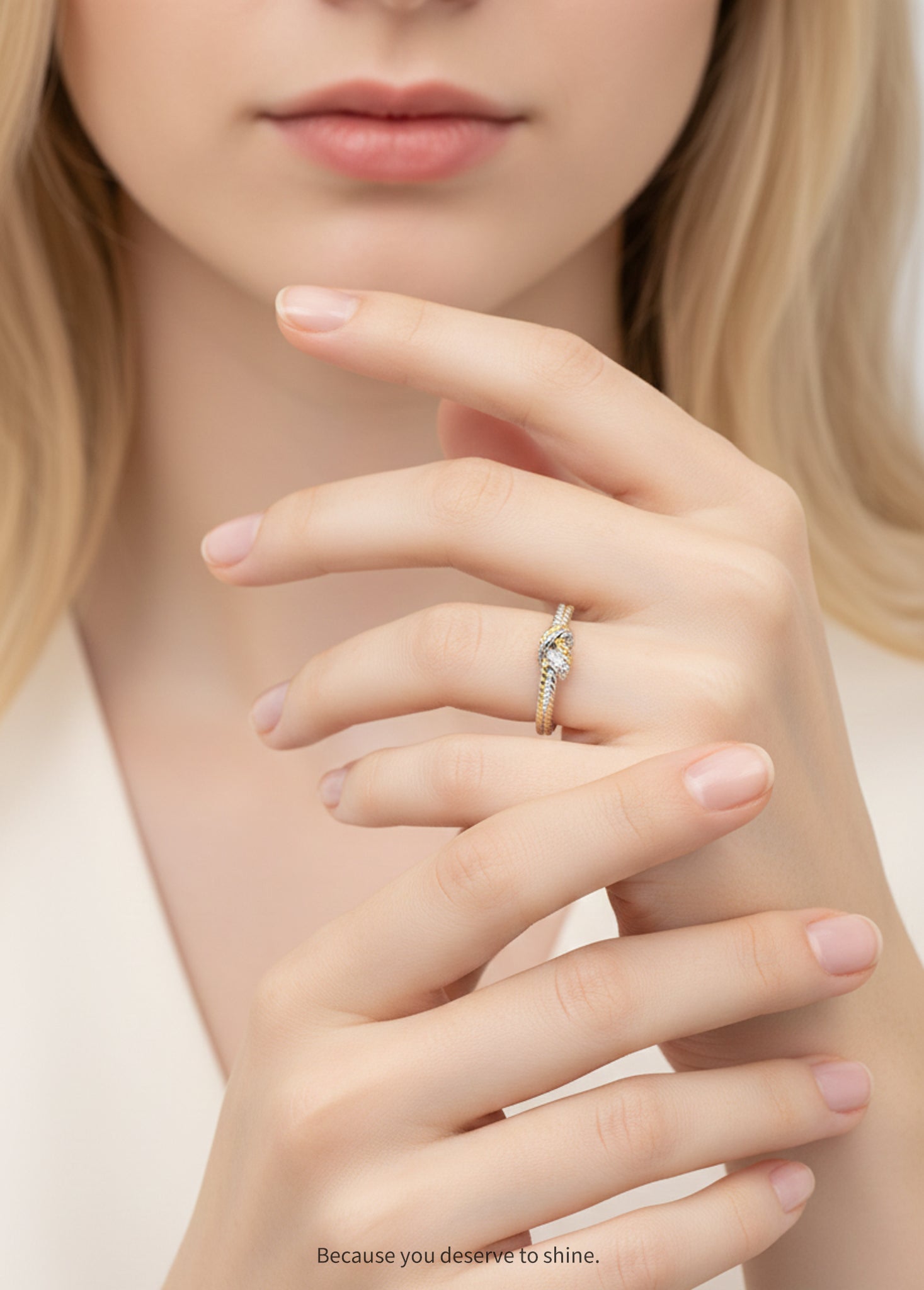 The Infinity Knot Ring: Where Two Tones Meet
