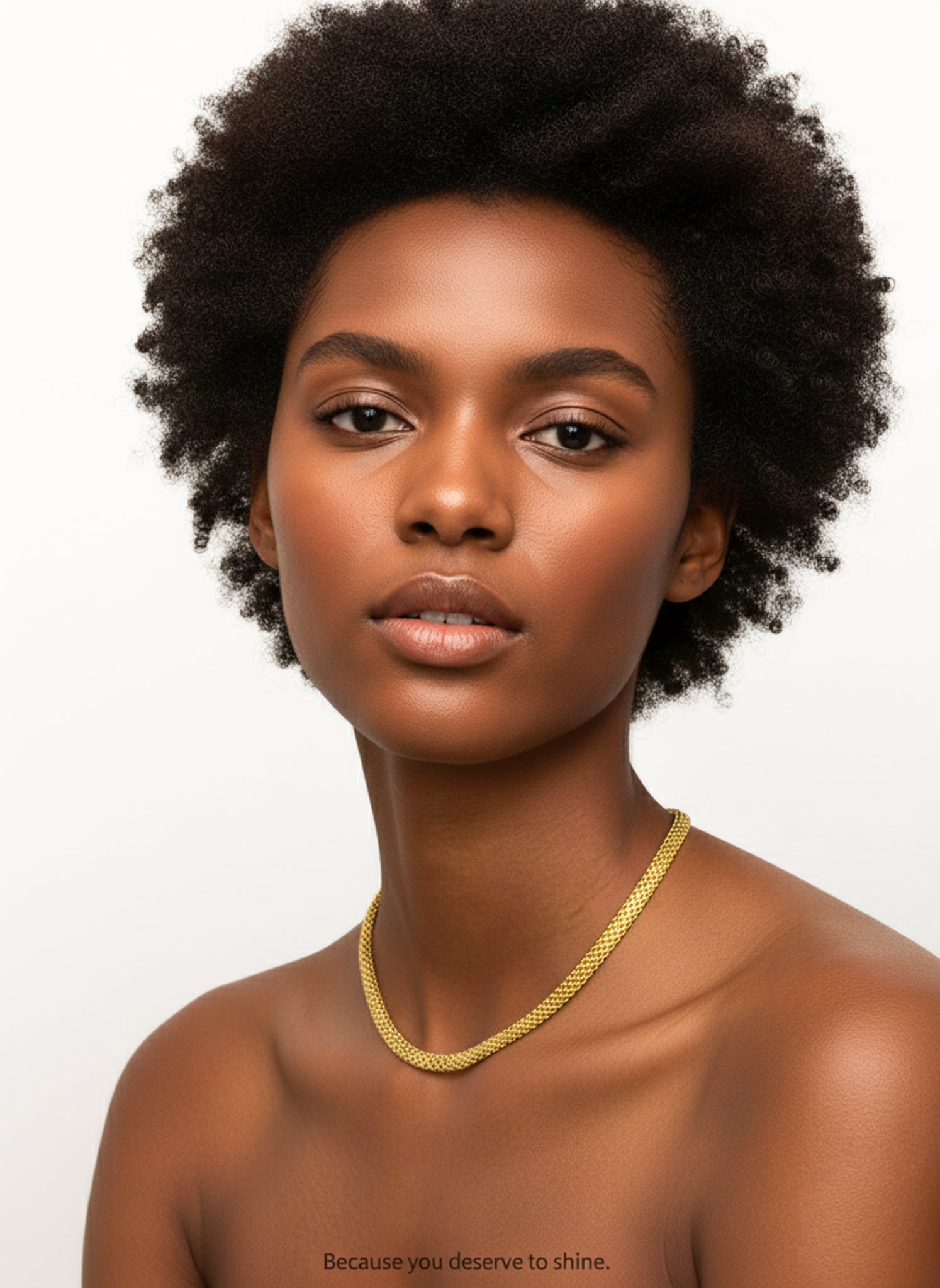 18K Gold Plated Herringbone Chain Necklace - Dainty & Elegant