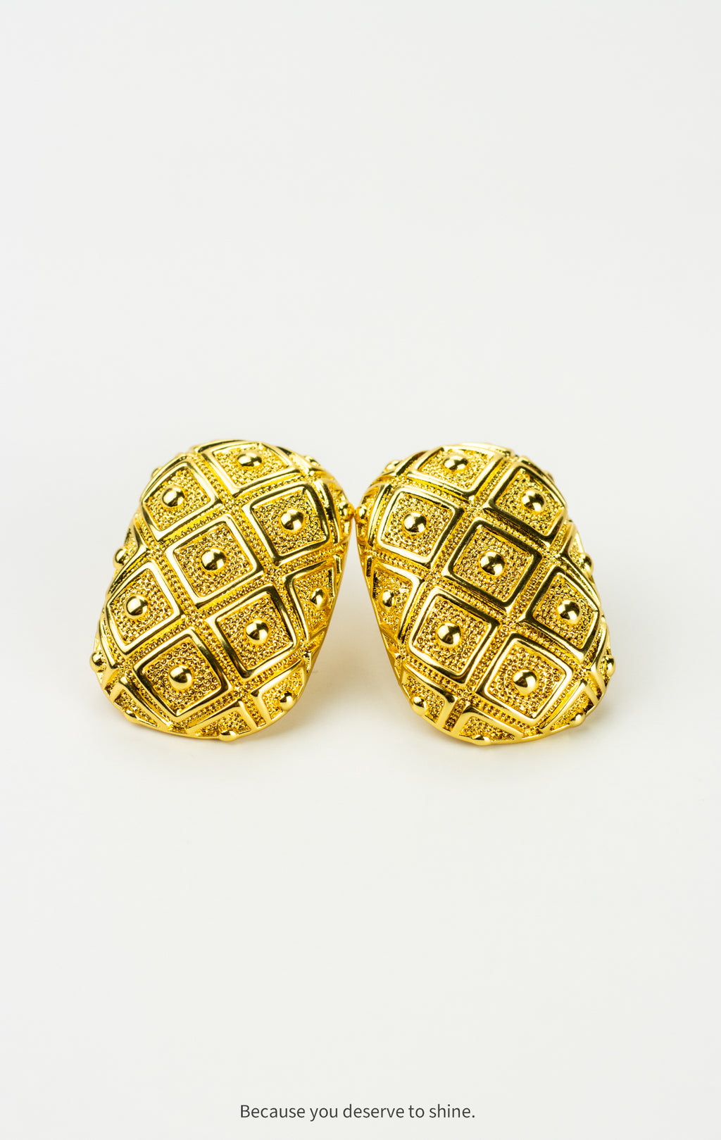 The Golden Serpentine Torque Earrings