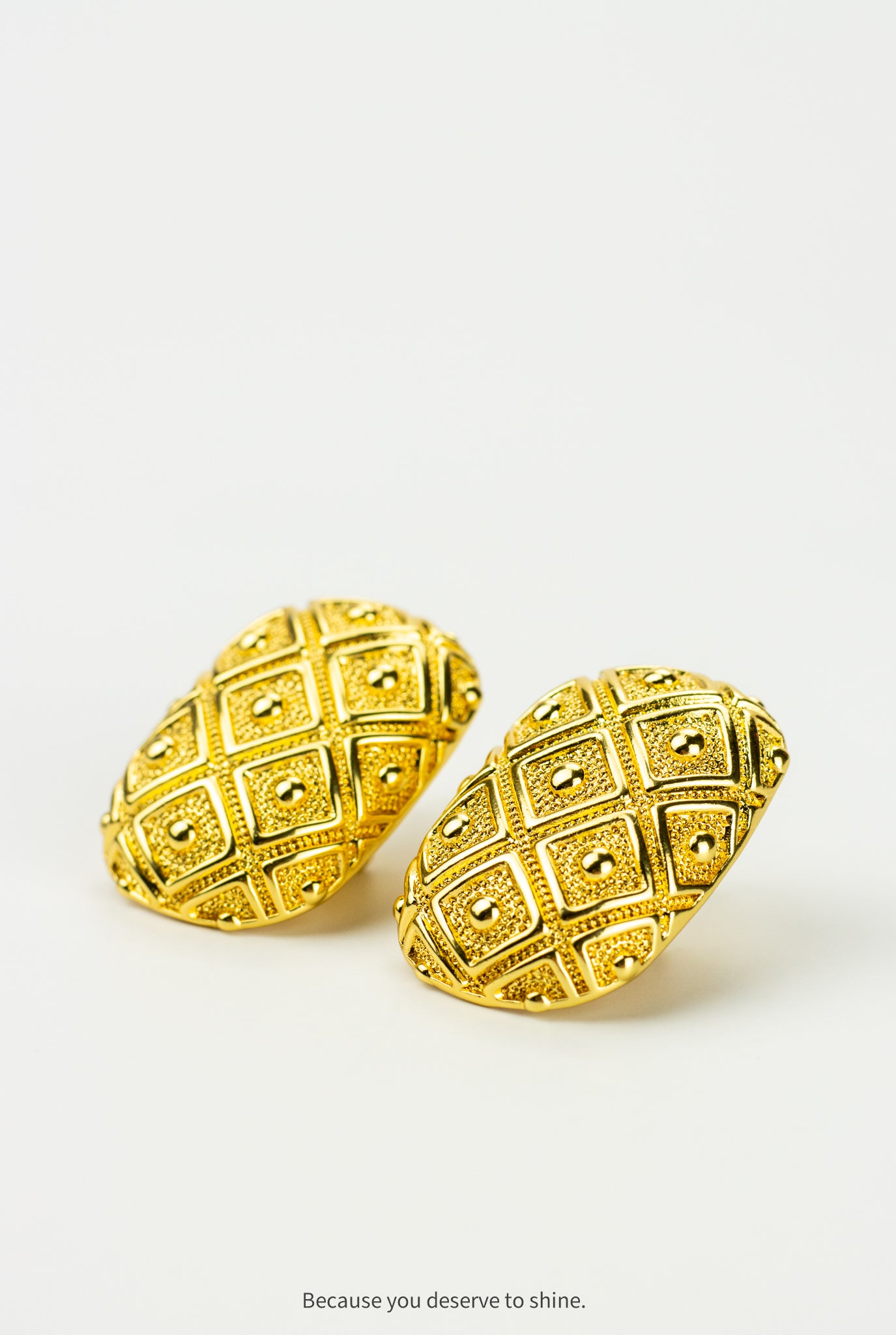 The Golden Serpentine Torque Earrings