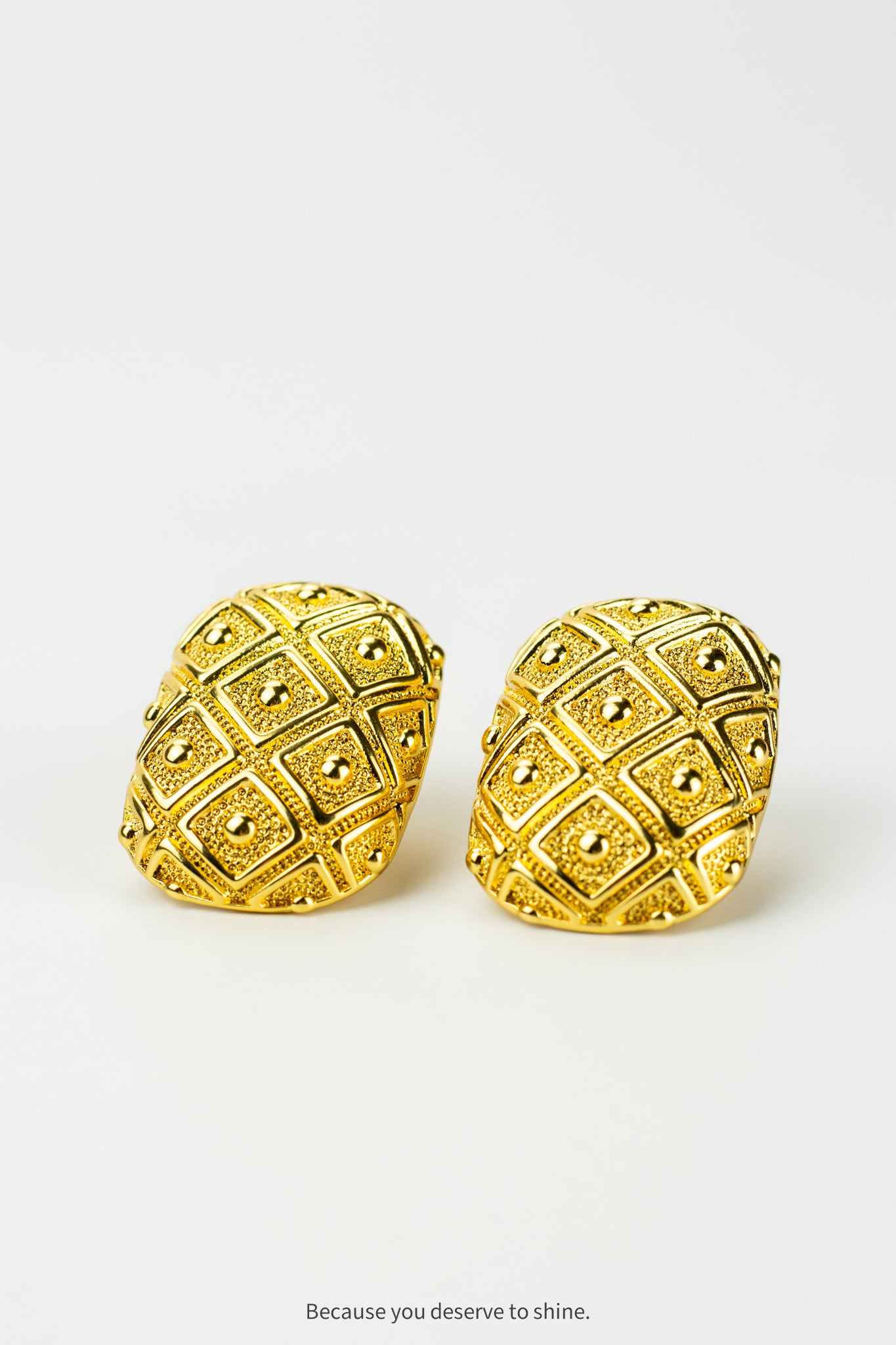 The Golden Serpentine Torque Earrings