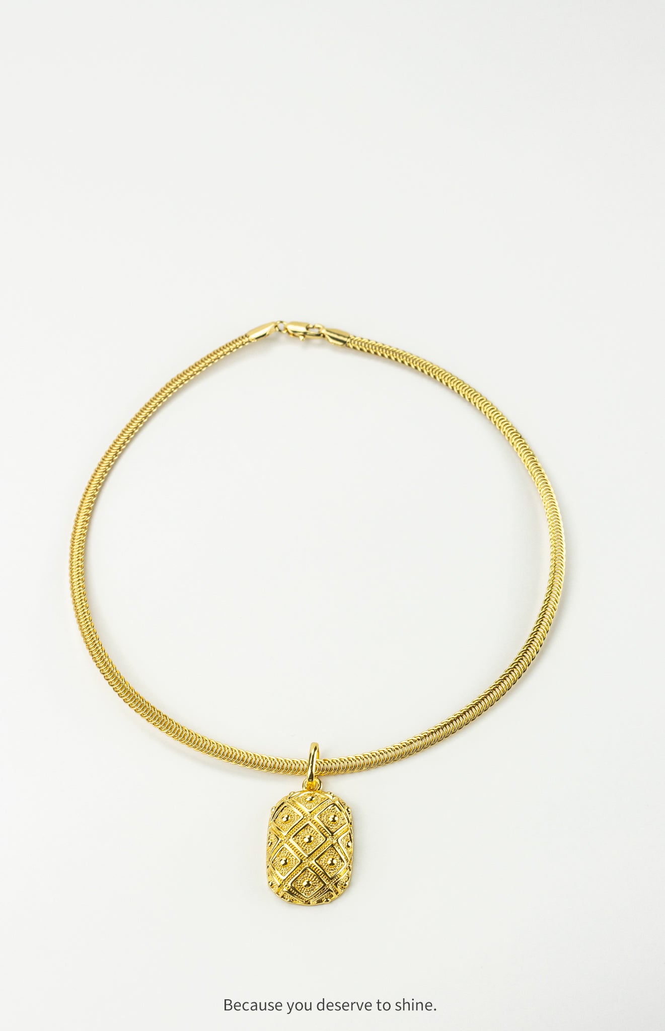 The Golden Serpentine Torque Necklace