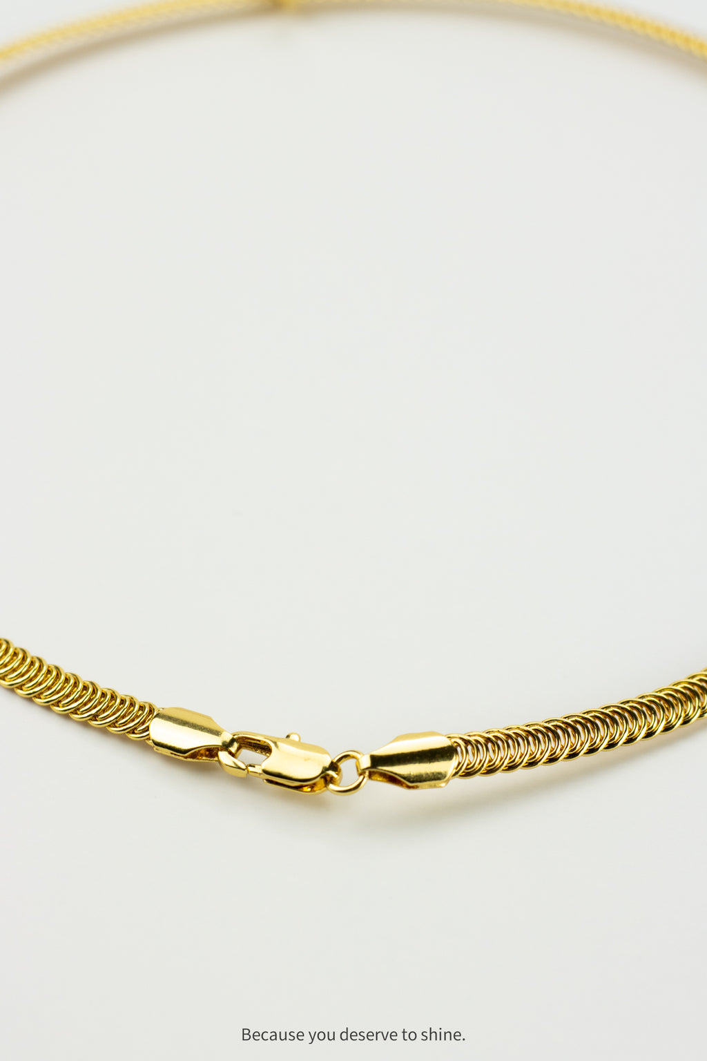 The Golden Serpentine Torque Necklace