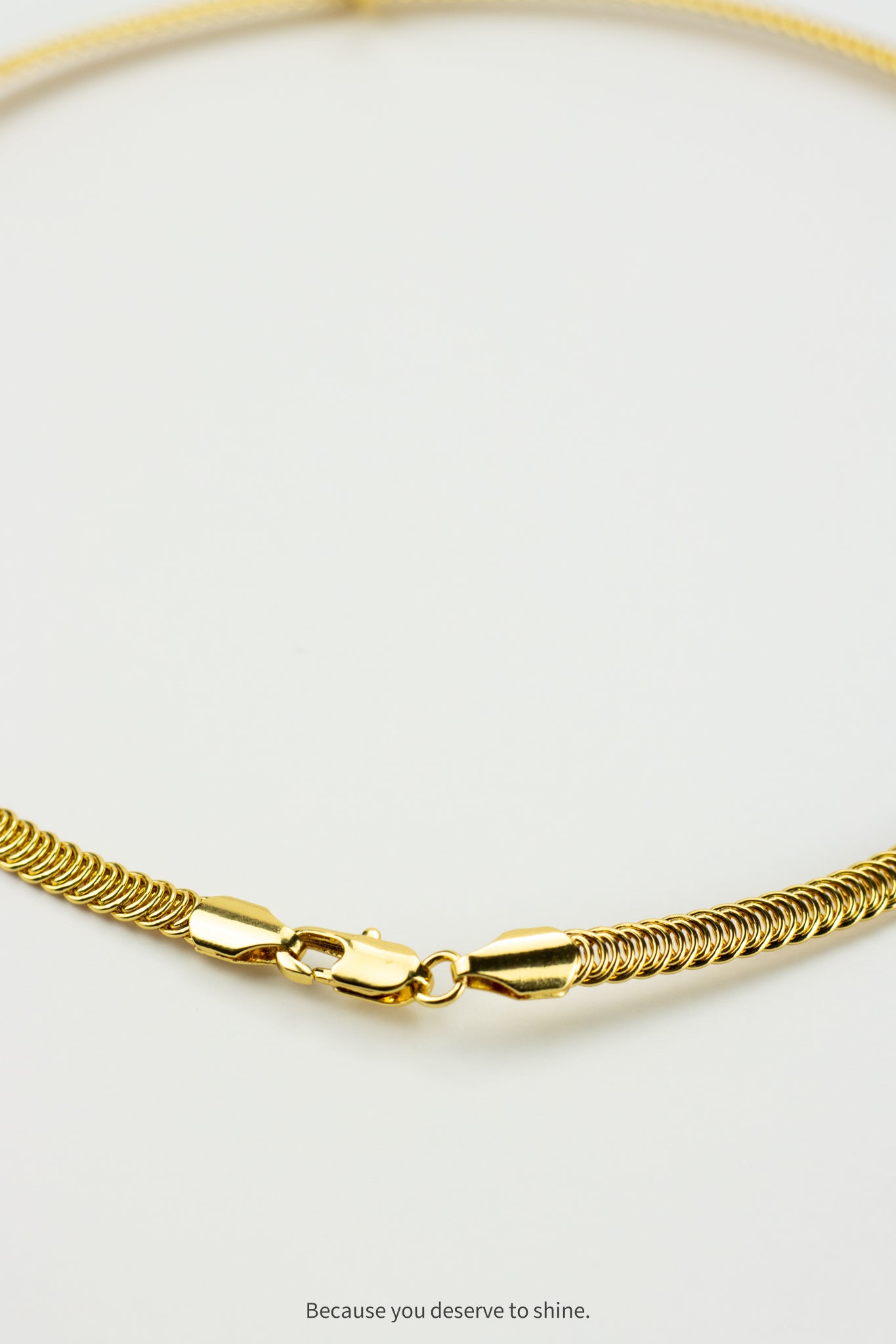 The Golden Serpentine Torque Necklace