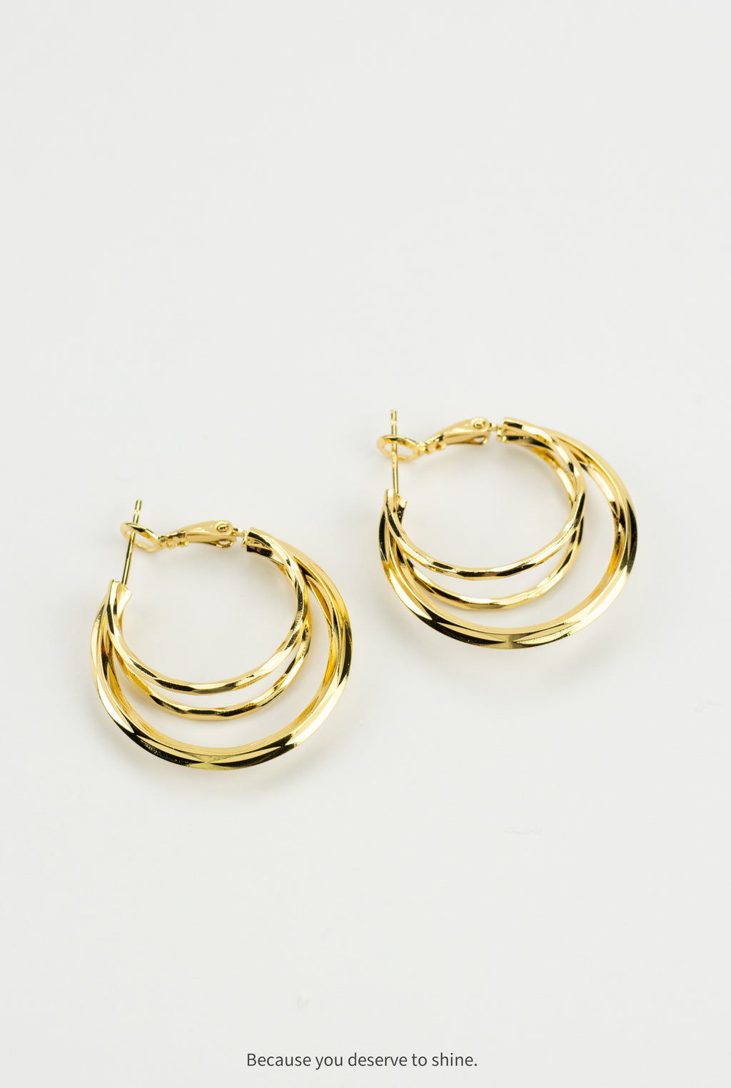 Minimalist Double Layer Hoops