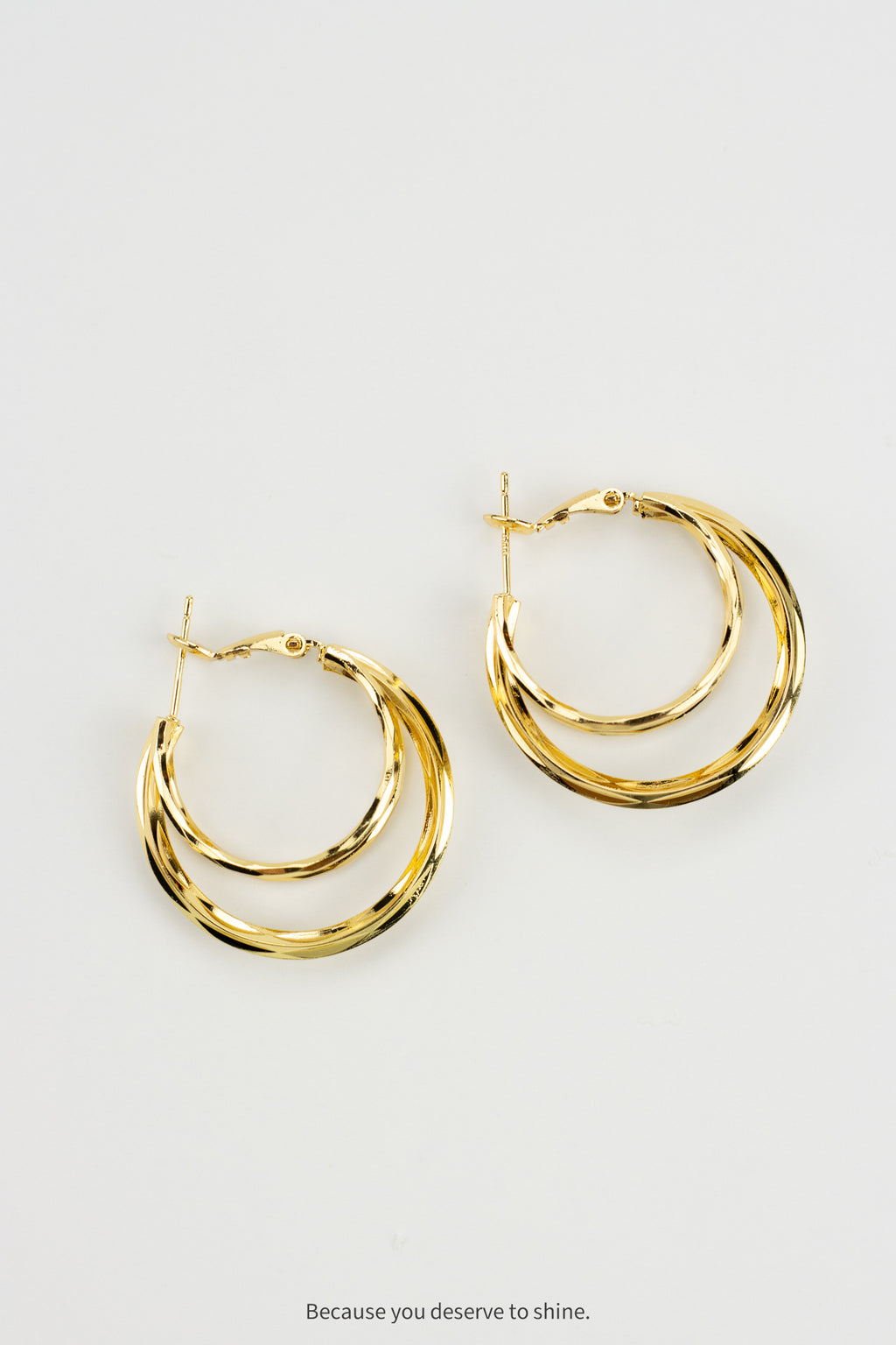 Minimalist Double Layer Hoops