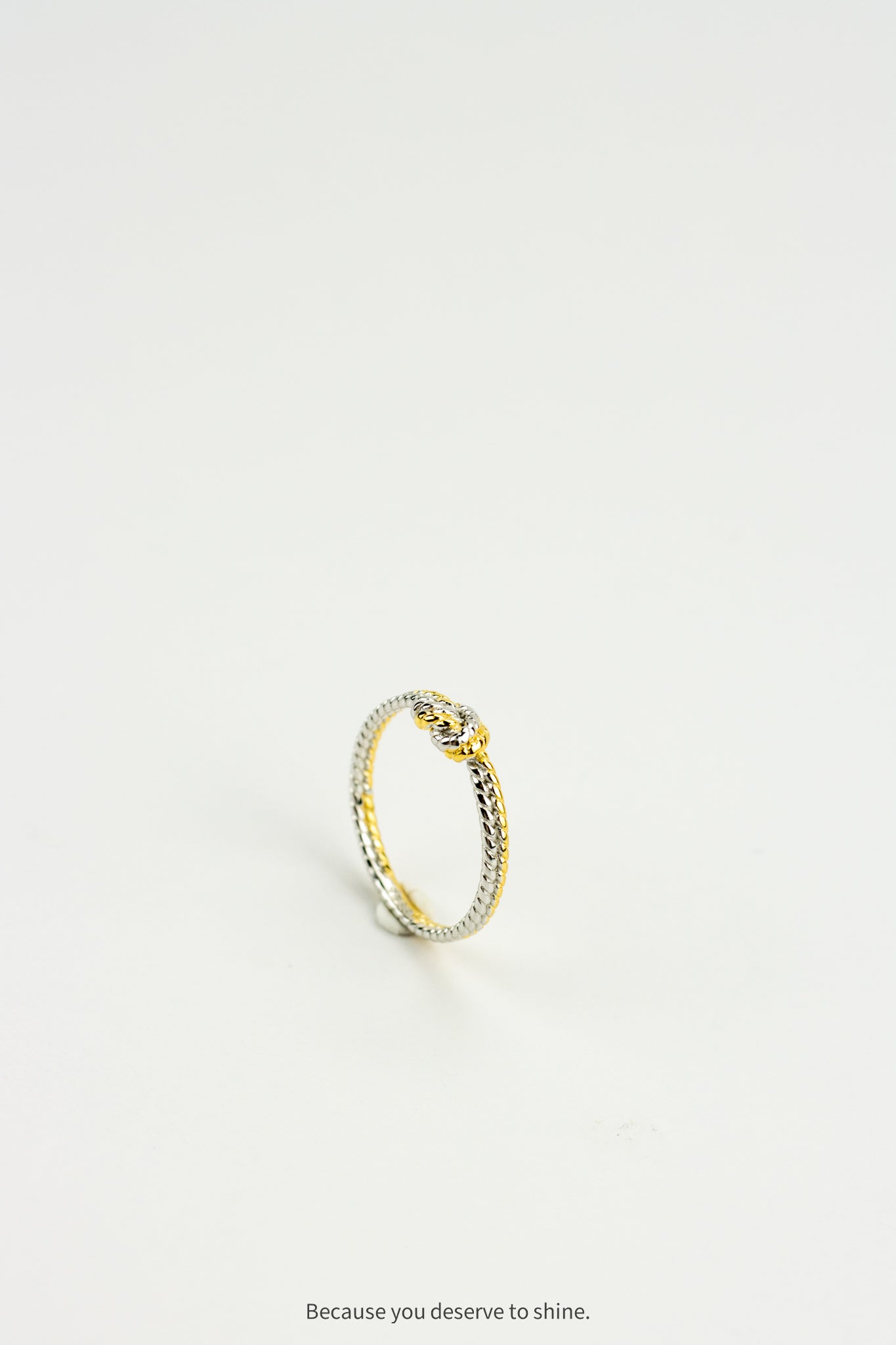 The Infinity Knot Ring: Where Two Tones Meet