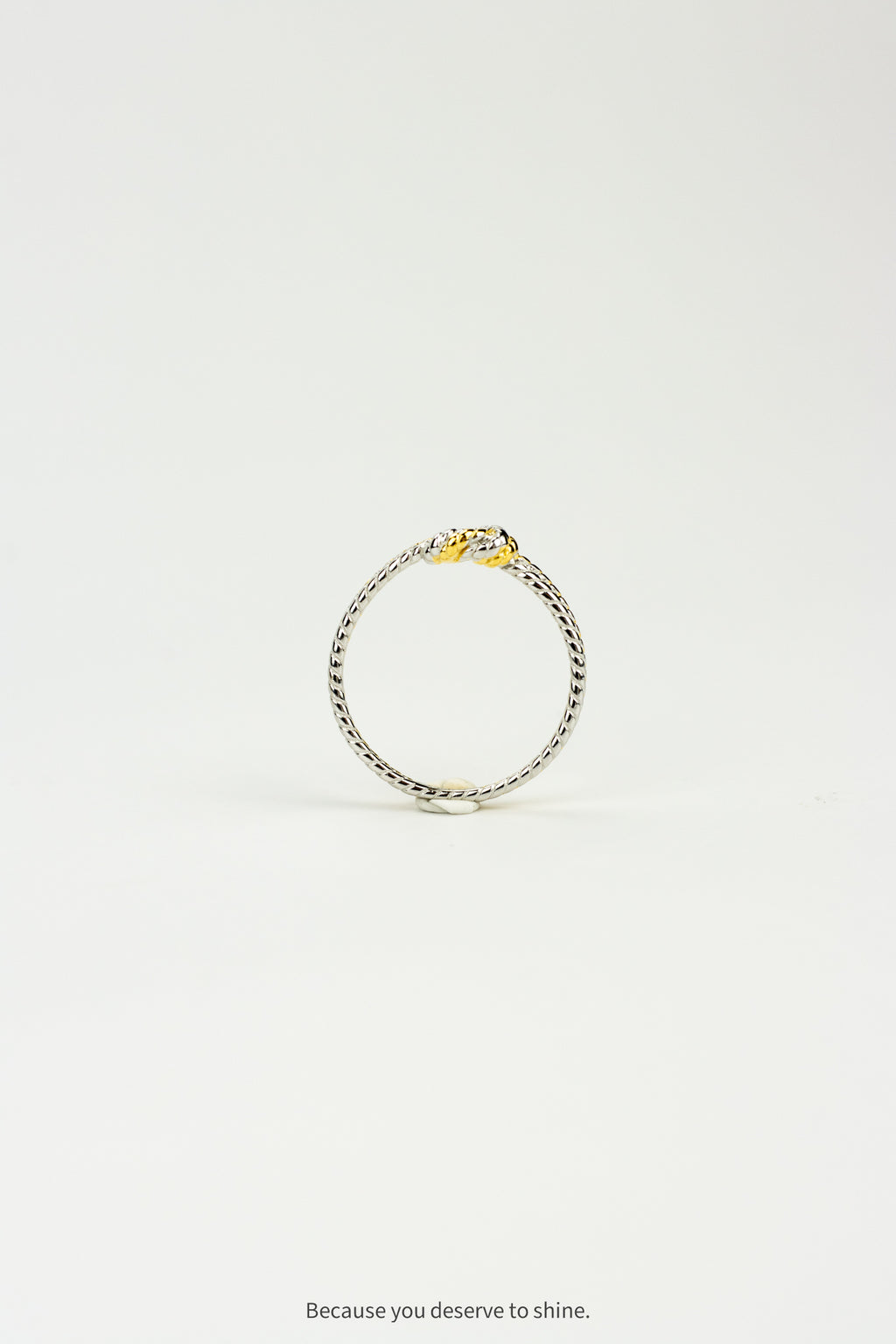 The Infinity Knot Ring: Where Two Tones Meet