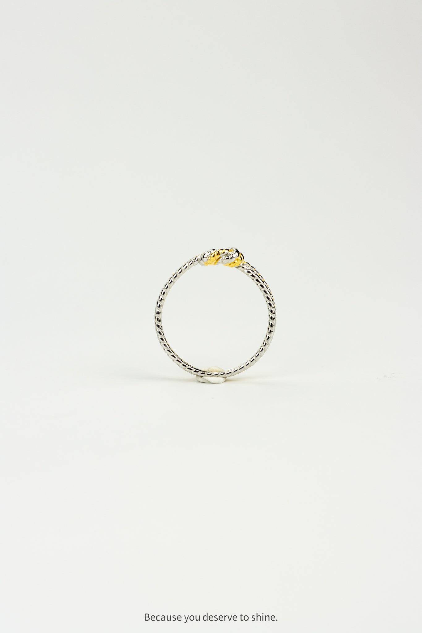 The Infinity Knot Ring: Where Two Tones Meet