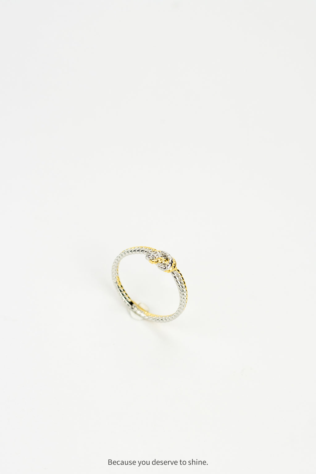 The Infinity Knot Ring: Where Two Tones Meet
