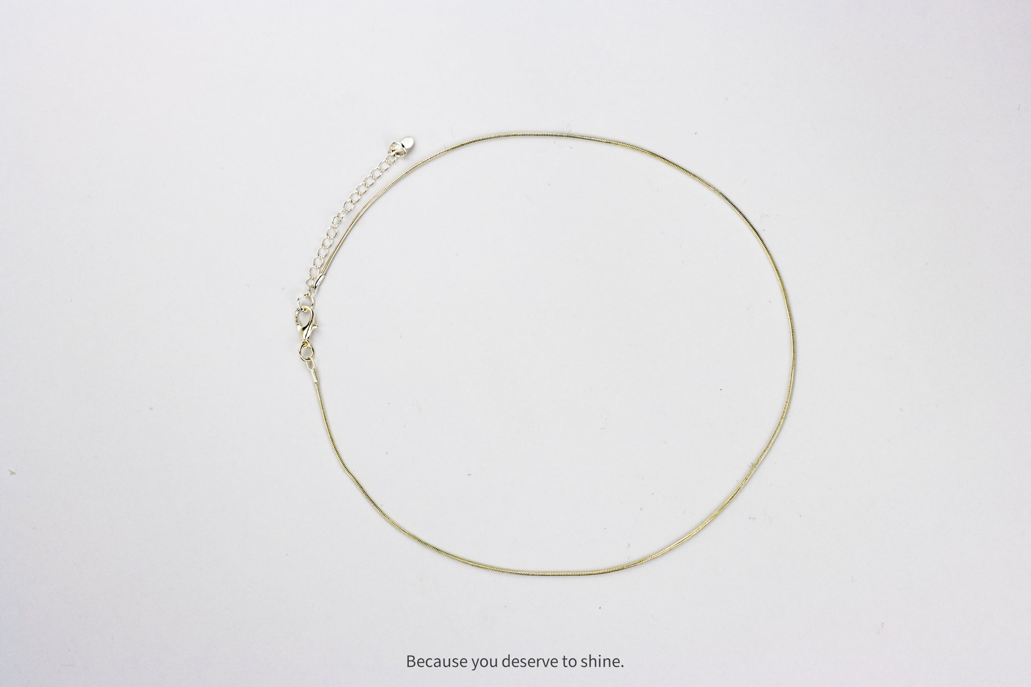 Timeless Sterling Silver Plated Snake Chain Necklace