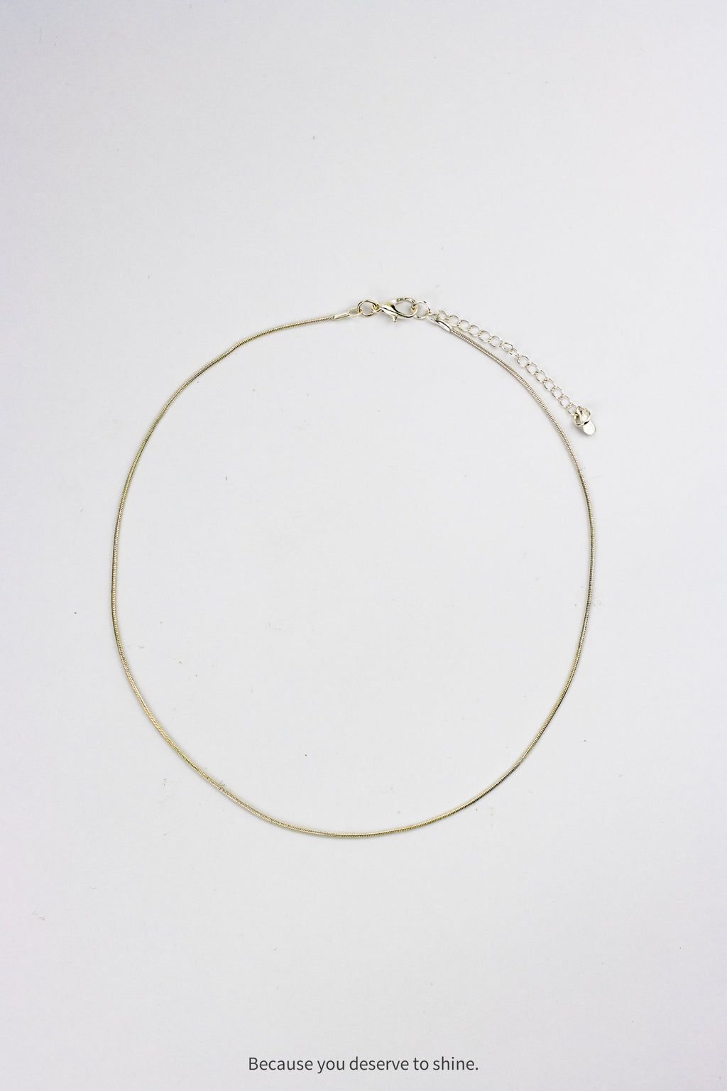 Timeless Sterling Silver Plated Snake Chain Necklace