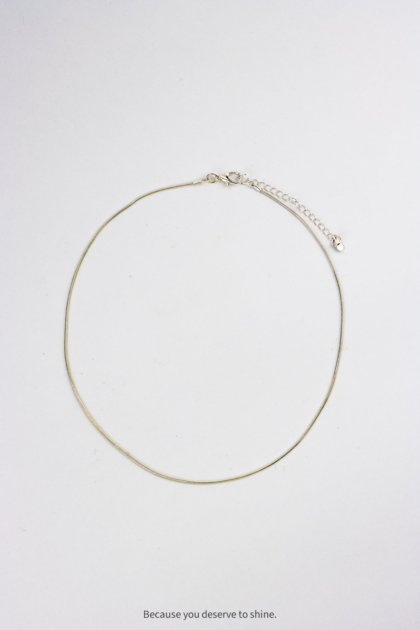 Timeless Sterling Silver Plated Snake Chain Necklace