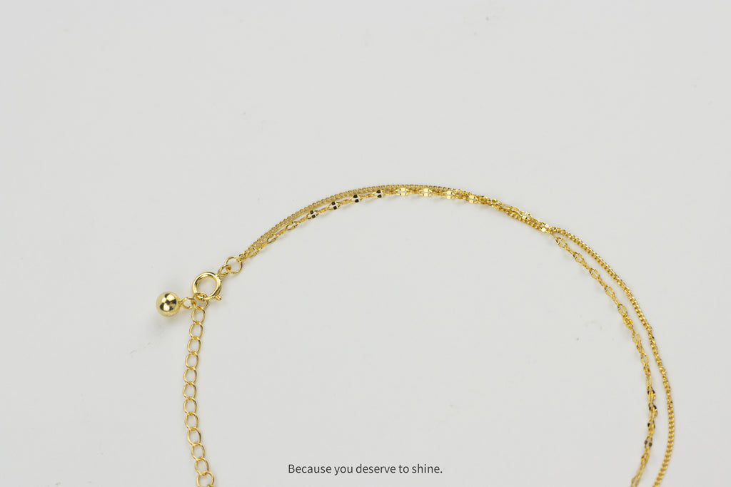 Summer Vibes Layered Anklet