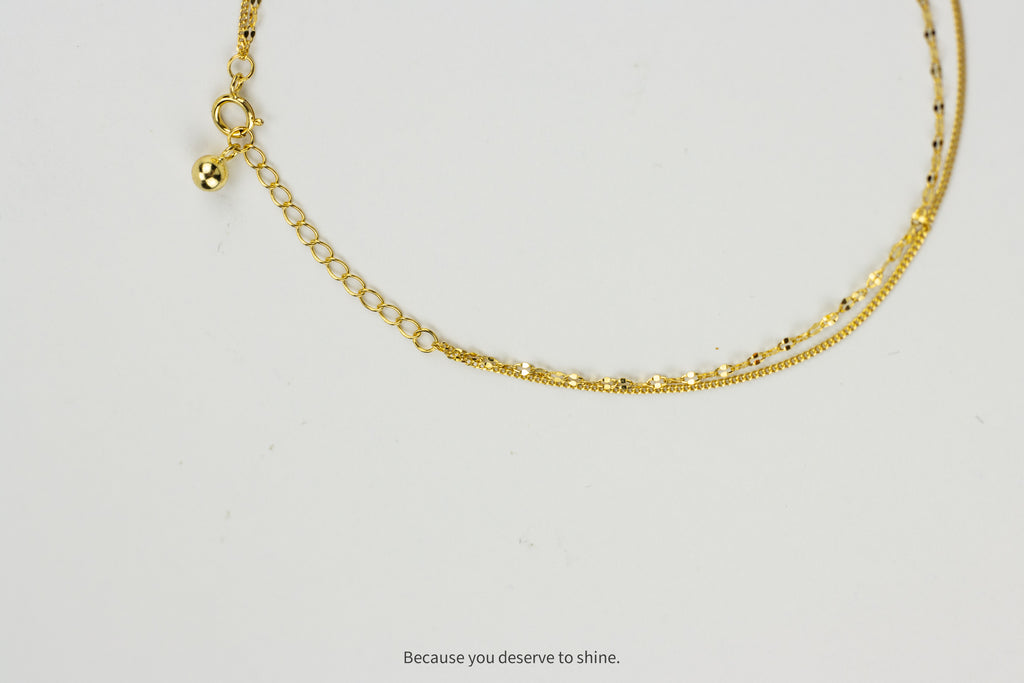 Summer Vibes Layered Anklet