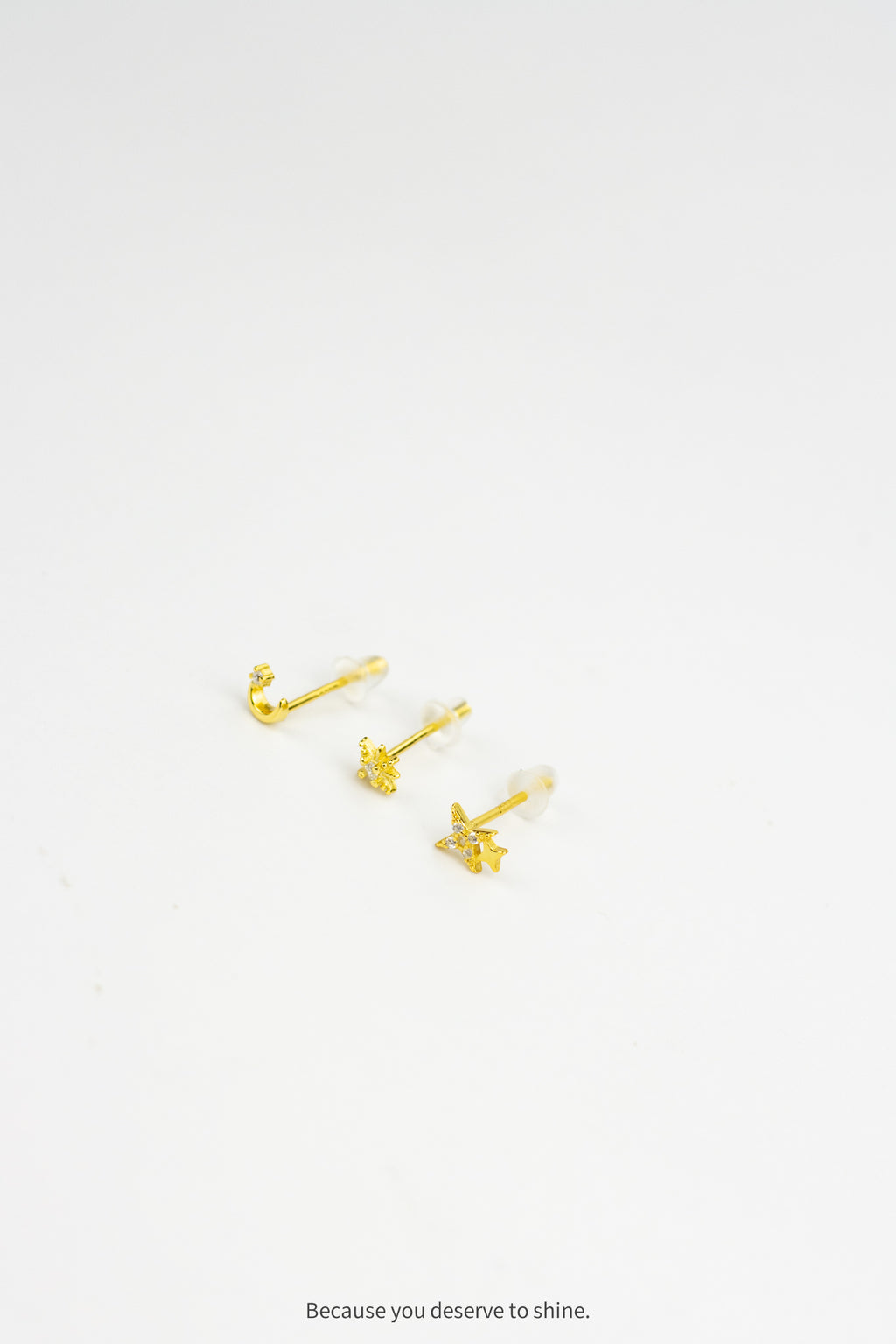 Wish Upon a Star & Moon Earring Stack