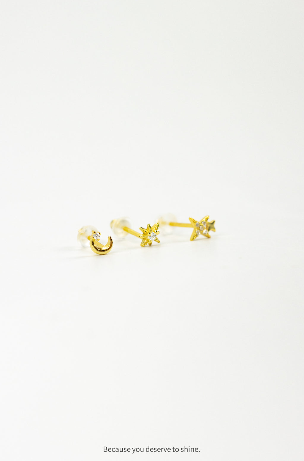 Wish Upon a Star & Moon Earring Stack