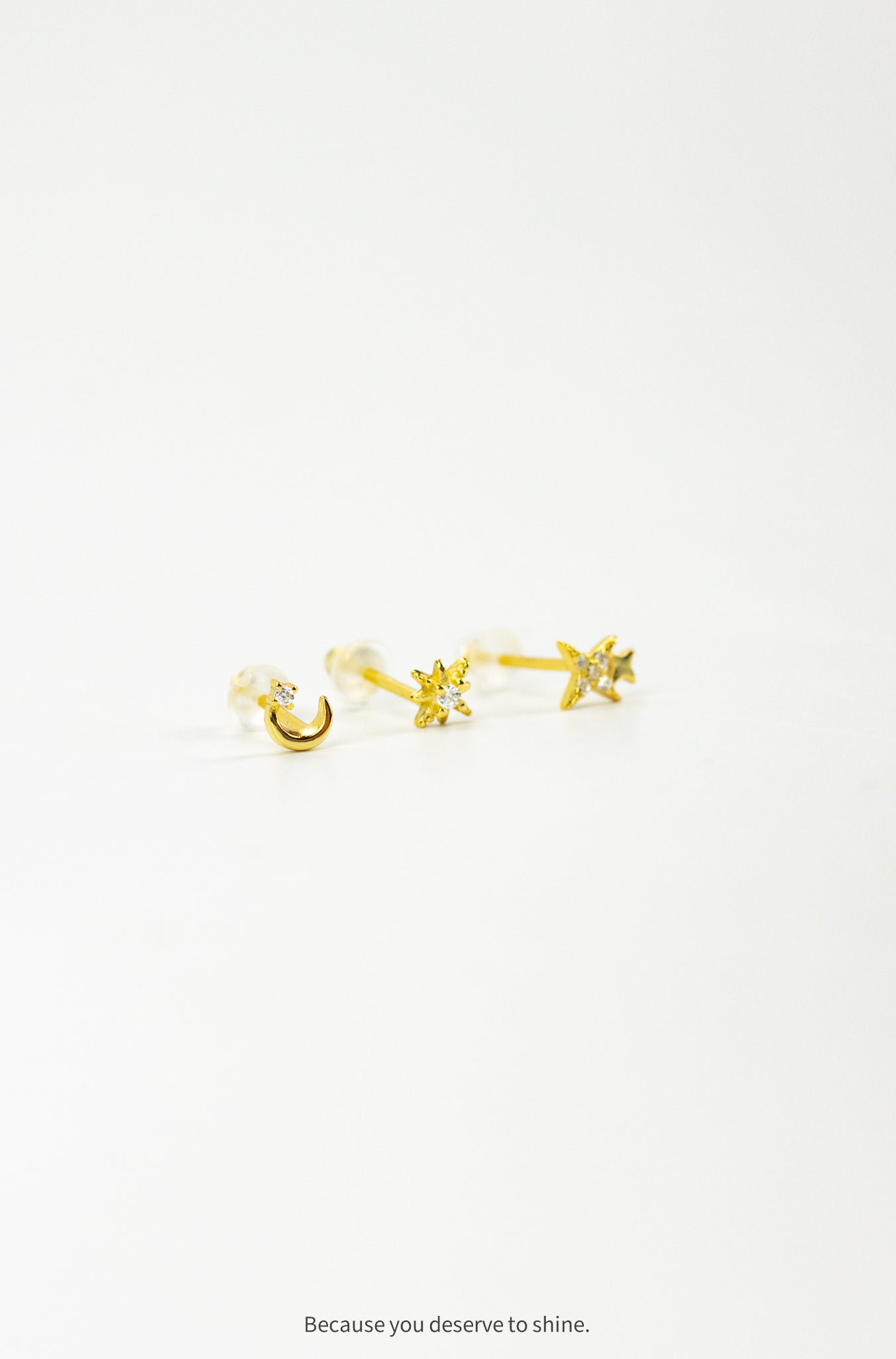 Wish Upon a Star & Moon Earring Stack
