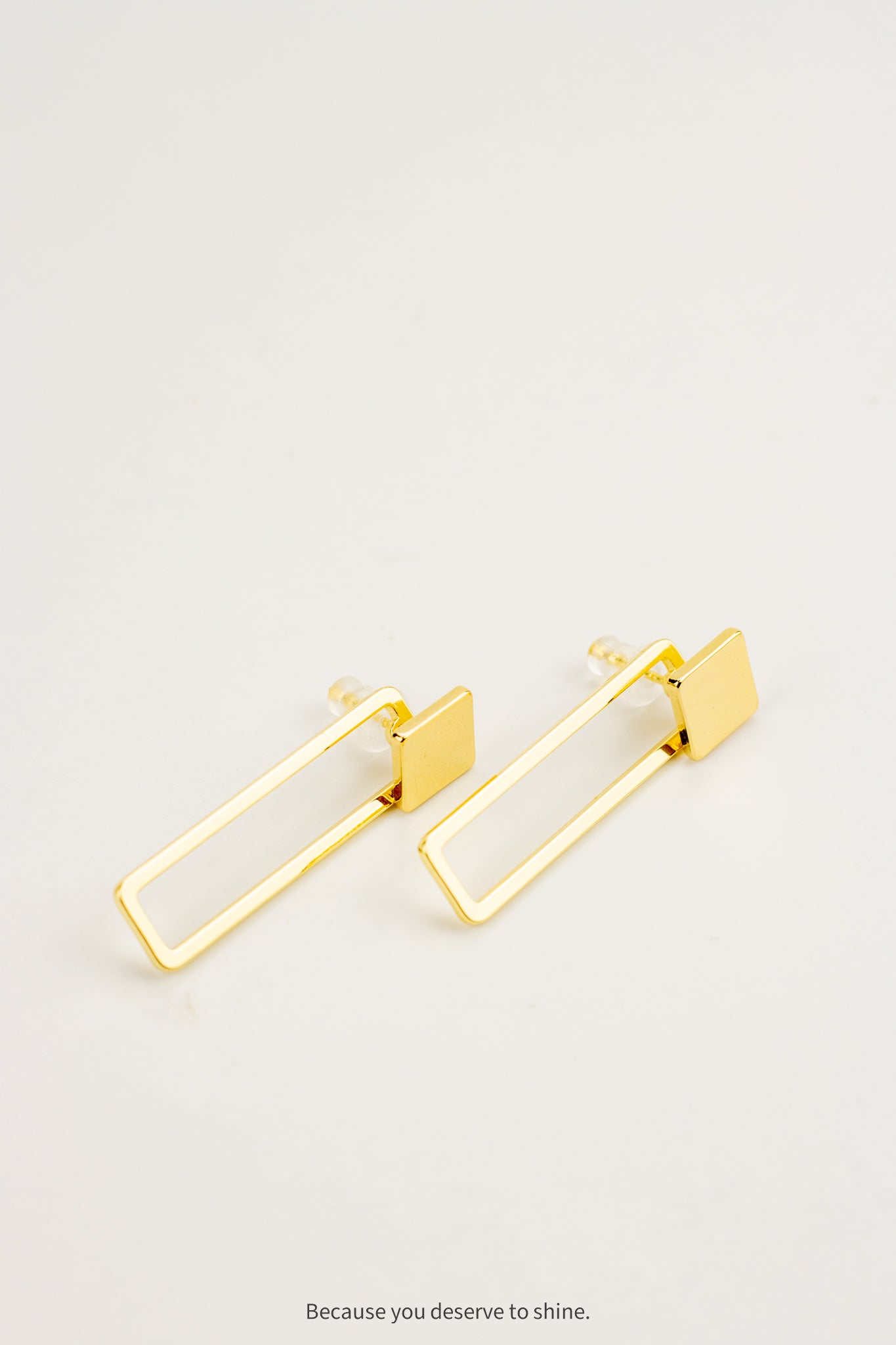 The Clean Line Drop Earrings