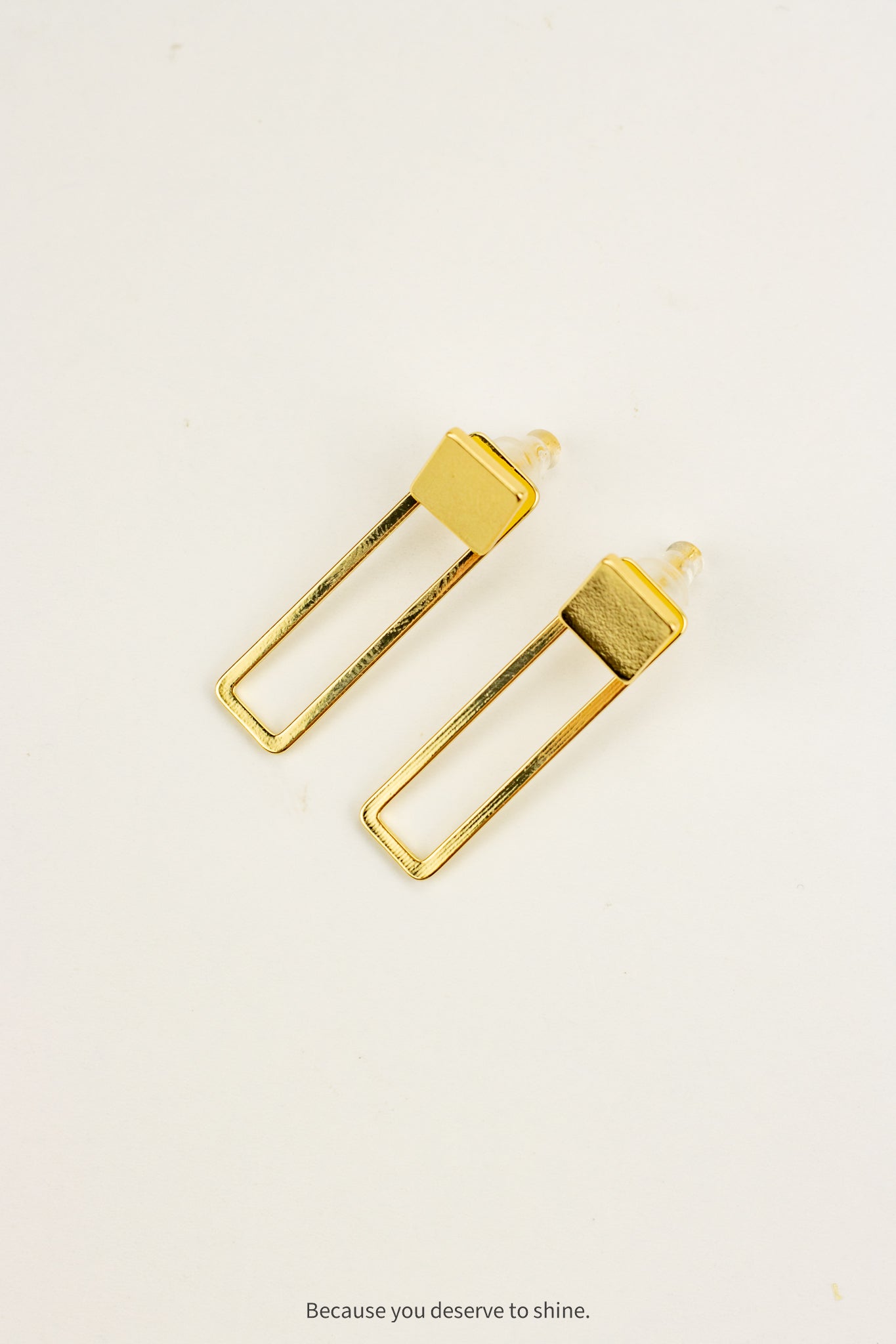 The Clean Line Drop Earrings