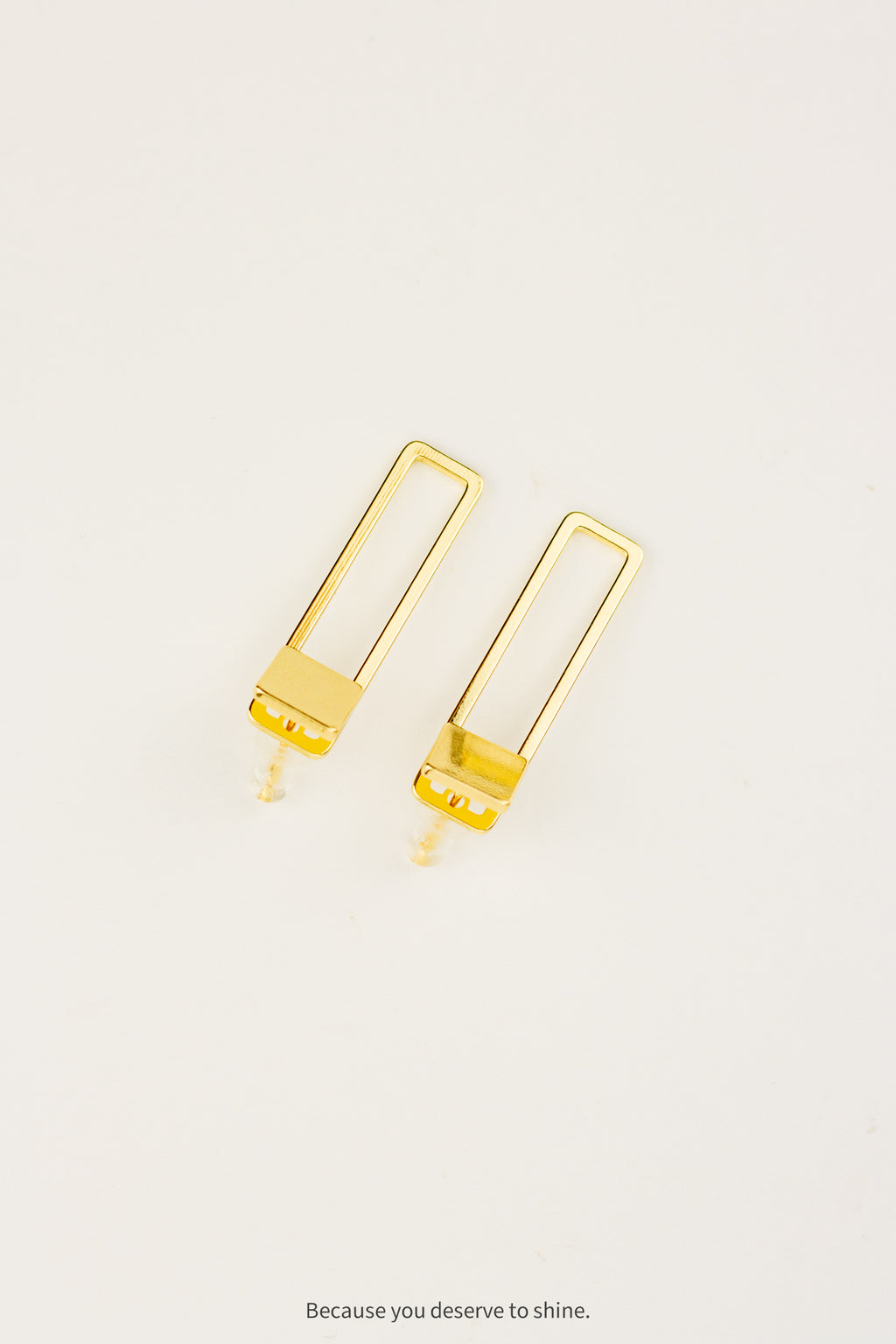 The Clean Line Drop Earrings