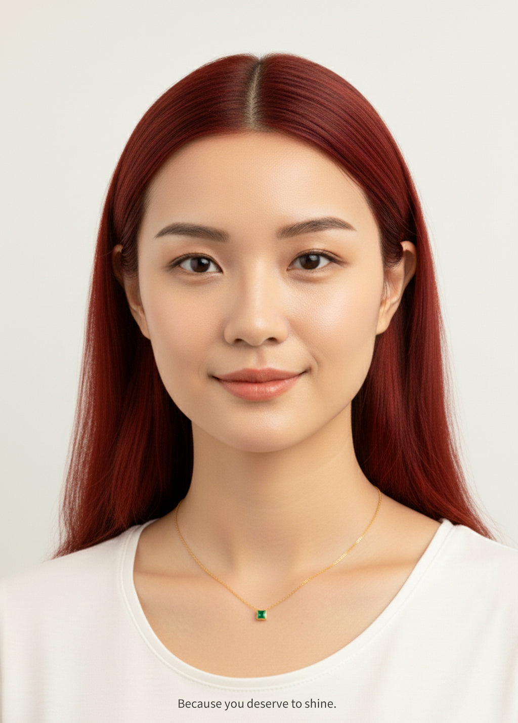 The Emerald Square Solitaire Necklace