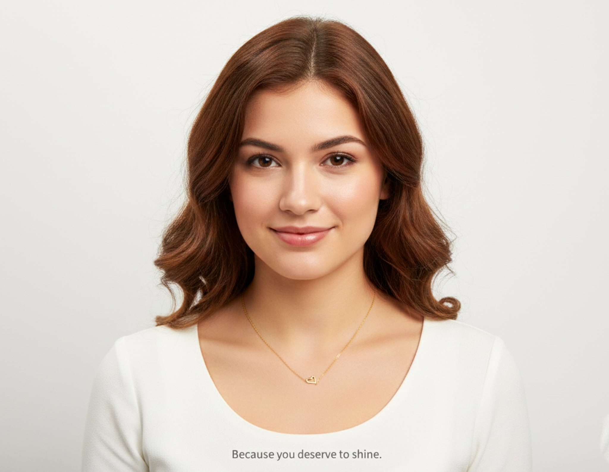 Gift for Her: Dainty Gold Heart Necklace